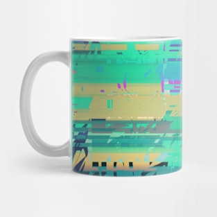 Blue Glitch Mug